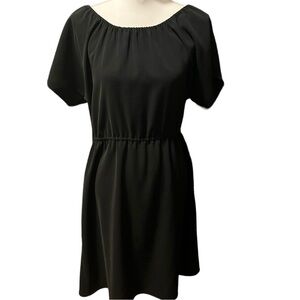 Tahari ASL Knee Length Short Sleeve Perfect Little Black Dress‎ SZ 12